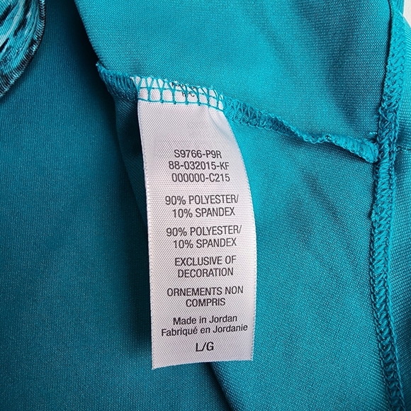 NWT Champion Women's Top Duodry Activewear Racerback Semi Fitted Teal Green Sz L - Picture 10 of 11